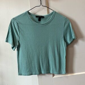 Forever 21 Teal Crop Top Size S